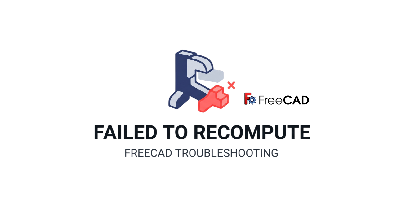 FreeCAD Says “Failed to Recompute”: A Practical Troubleshooting Guide